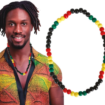 Rastafari ketting van Fiestas Guirca koop je bij Partywinkel