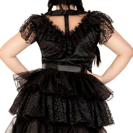 Raving Rebel Wednesday Jurk Dames Plus Size Leg Avenue van Leg Avenue koop je bij Partywinkel