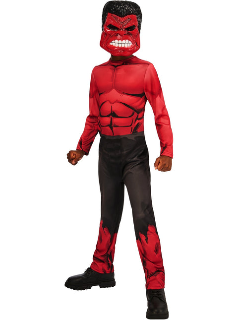 Red Hulk Kostuum Jongen