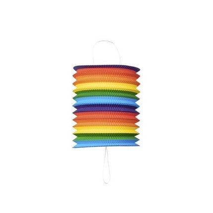 Regenboog Lampion 16cm van WeFiesta koop je bij Partywinkel