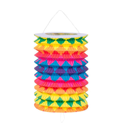 Regenboog Lampionnen 13cm 12st van Boland koop je bij Partywinkel