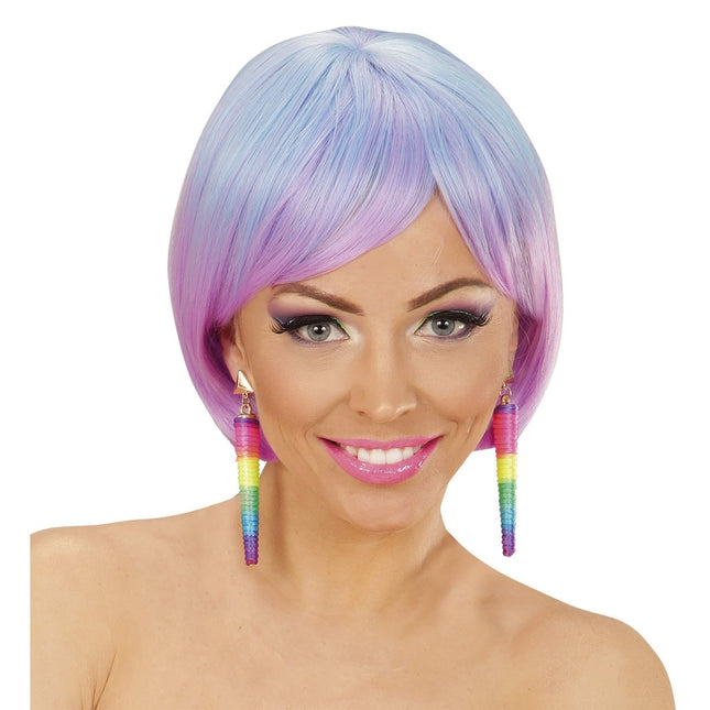 Regenboog Oorbellen van Widmann koop je bij Partywinkel