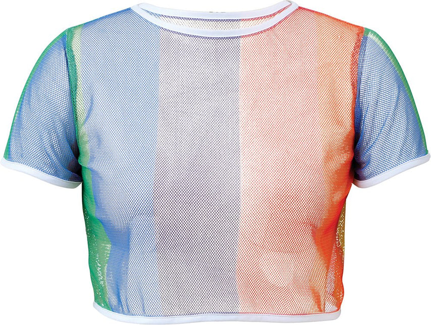 Regenboog Shirt Mesh van Fiestas Guirca koop je bij Partywinkel