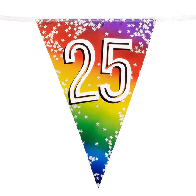 Regenboog Slinger 25 Jaar 6m van Boland koop je bij Partywinkel