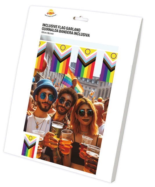 Regenboog Slinger 2,5m van Fiestas Guirca koop je bij Partywinkel