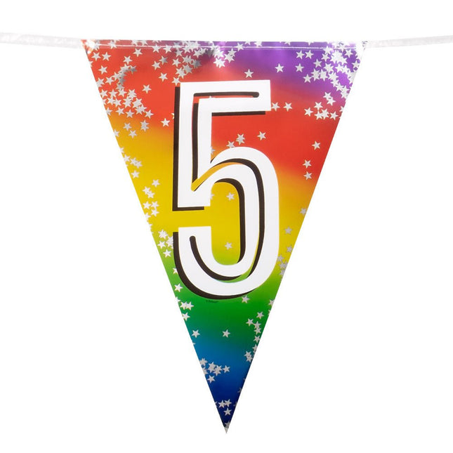 Regenboog Slinger 5 Jaar 6m van Boland koop je bij Partywinkel