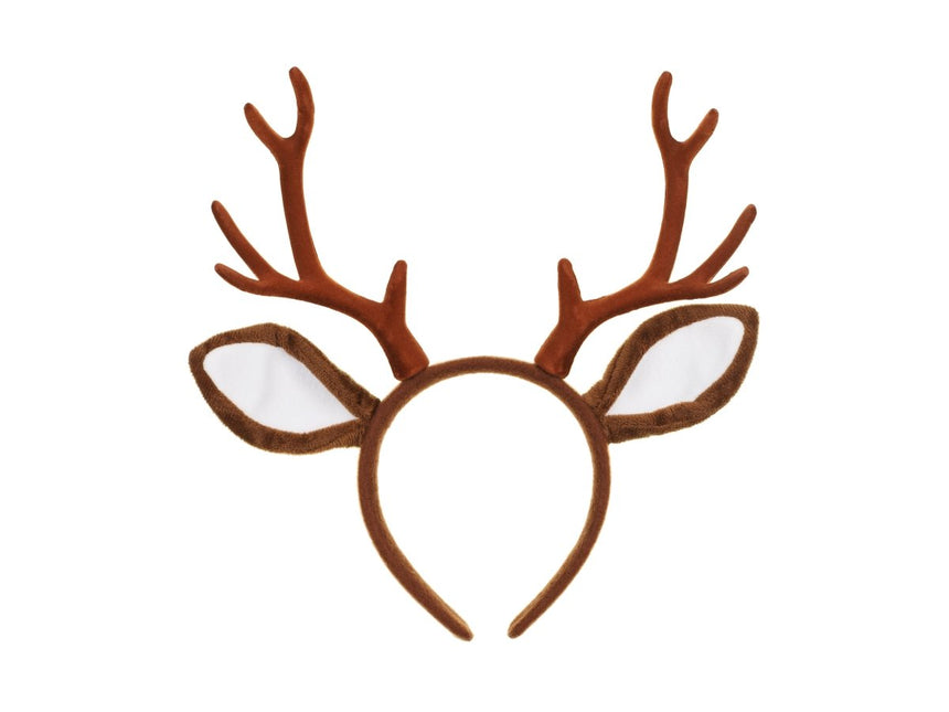 Reindeer Antlers Headband, 26x28.5cm van Partydeco koop je bij Partywinkel