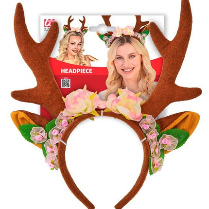 Rendier Haarband Bruin van Widmann koop je bij Partywinkel