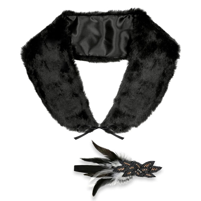 Roaring Twenties 20S Accessoireset Zwart 2 delig van Widmann koop je bij Partywinkel