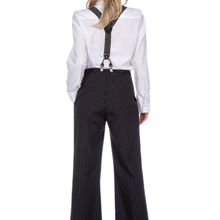 Roaring Twenties 20S Verkleedset Zwart Dames Broek En Hoed 2 delig van Wilbers & Wilbers koop je bij Partywinkel