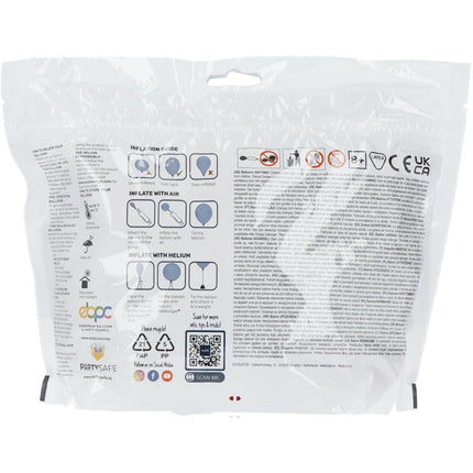 Rode Ballonnen Metallic Fiery Red 33cm 50st van Folat koop je bij Partywinkel