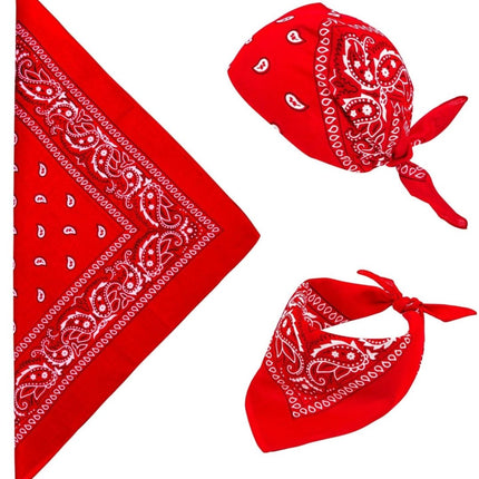 Rode Bandana Patroon van Widmann koop je bij Partywinkel