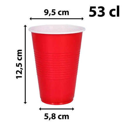 Rode Bekers 53cl 40st van Boland koop je bij Partywinkel