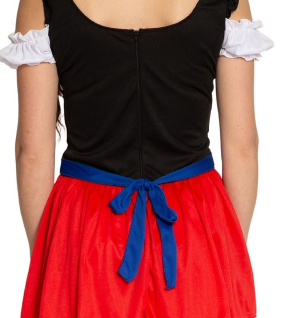 Rode Dirndl Jurk Oktoberfest Anna van Partychimp koop je bij Partywinkel