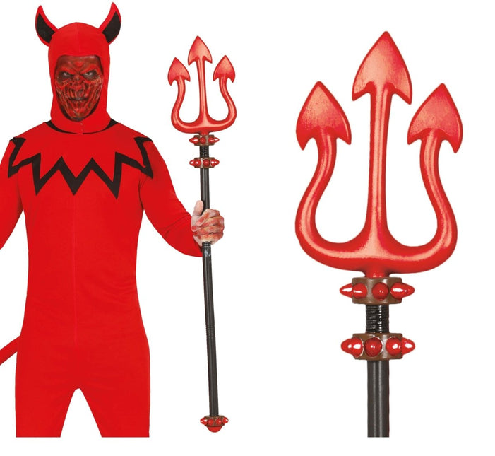 Rode Drietand 1m van Fiestas Guirca koop je bij Partywinkel