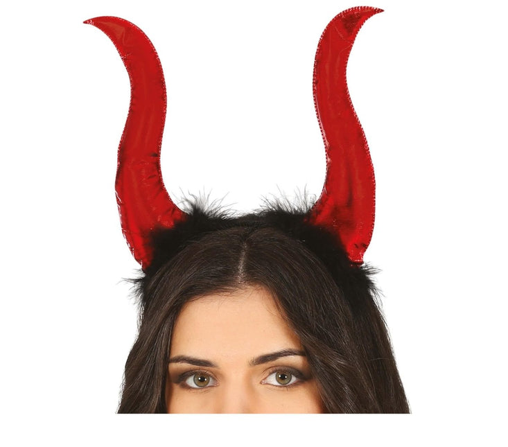 Rode Halloween Haarband Duivelhoorns van Fiestas Guirca koop je bij Partywinkel