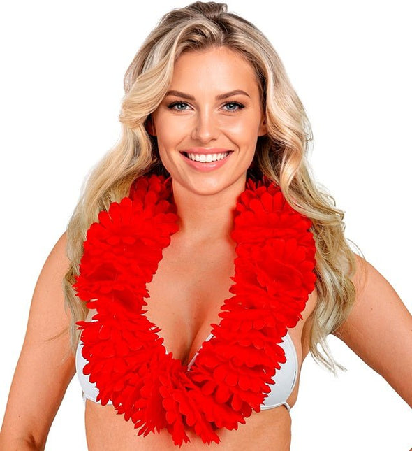 Rode Hawaii Krans van Widmann koop je bij Partywinkel