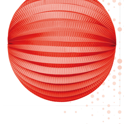 Rode Lampion 25cm van WeFiesta koop je bij Partywinkel