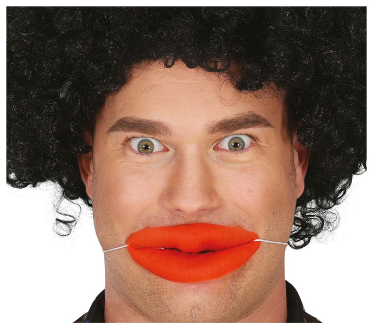 Rode Nep Lippen van Fiestas Guirca koop je bij Partywinkel