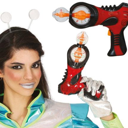 Rode Nep Pistool 18cm van Fiestas Guirca koop je bij Partywinkel