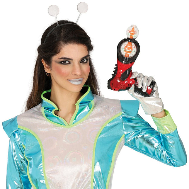 Rode Nep Pistool 18cm van Fiestas Guirca koop je bij Partywinkel