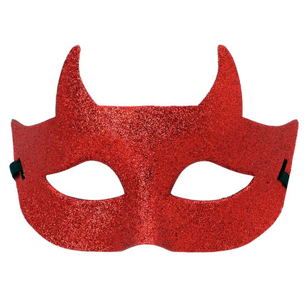 Rode Oogmasker Duivel Glitter van Boland koop je bij Partywinkel