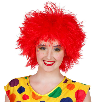 Rode Pruik Clown van Boland koop je bij Partywinkel