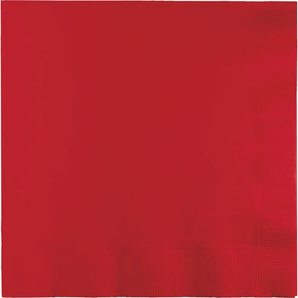 Rode Servetten 3 - Laags 33cm 50st van Creative Converting koop je bij Partywinkel