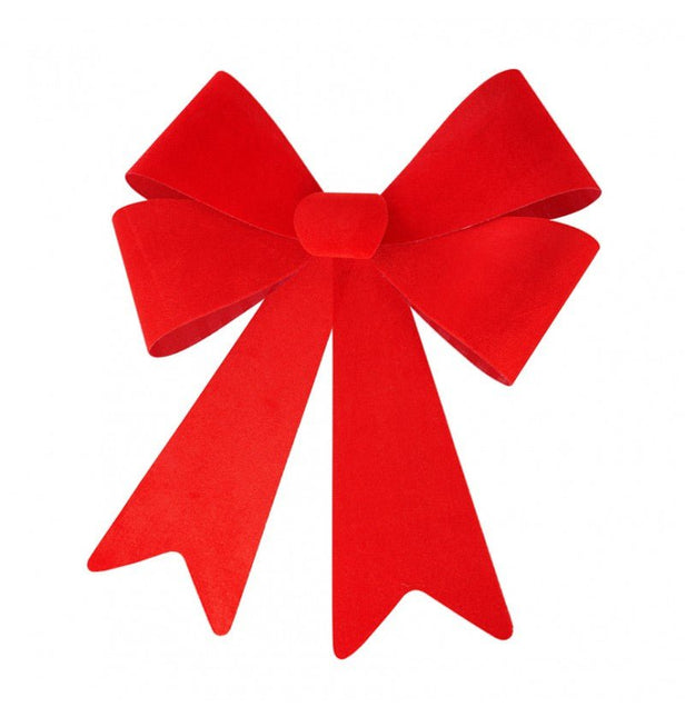 Rode Strik Fluweel 66cm van CHAKS koop je bij Partywinkel