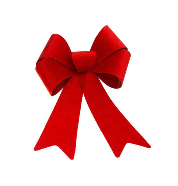 Rode Strik Velvet 39cm van CHAKS koop je bij Partywinkel