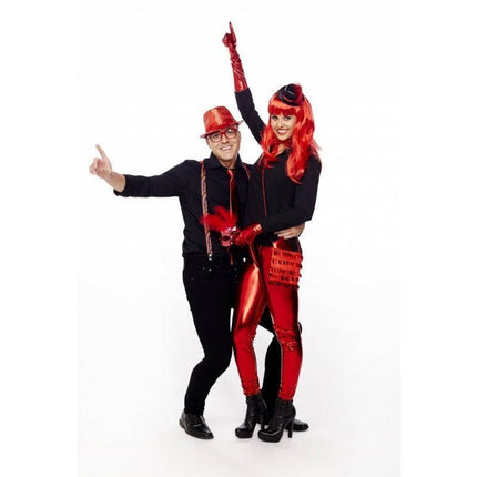 Rode Stropdas Glitter Metallic van Folat koop je bij Partywinkel