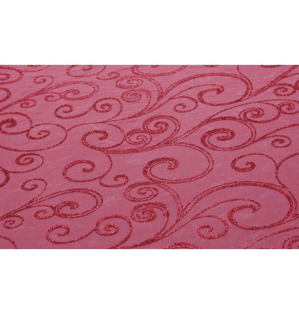 Rode Tafelloper Glitters 5M 36cm van CHAKS koop je bij Partywinkel