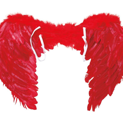 Rode Vleugels Veren 60x45cm van Fiestas Guirca koop je bij Partywinkel