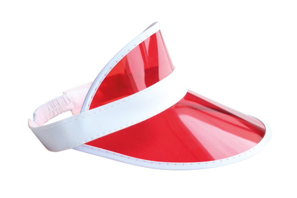 Rode Zonneklep van Wilbers & Wilbers koop je bij Partywinkel