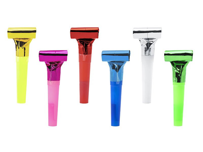 Roltongen Metallic Mix 6st van Partydeco koop je bij Partywinkel