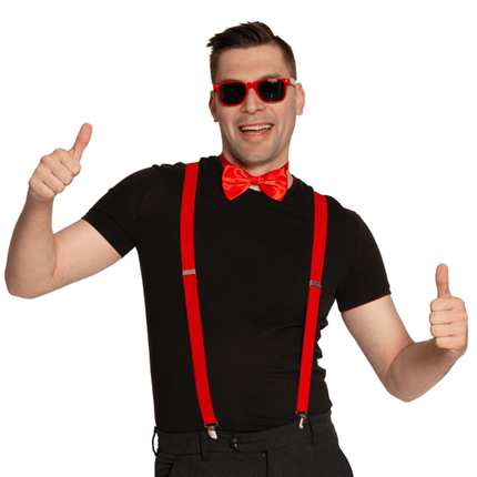 Rood Accessoireset 3 delig van Partychimp koop je bij Partywinkel