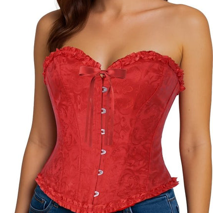 Rood Corset Dames Kant van Fiestas Guirca koop je bij Partywinkel