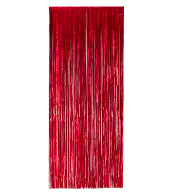 Rood Deurgordijn Folie 2,4m van WeFiesta koop je bij Partywinkel