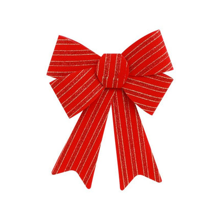 Rood Gouden Strik Strepen 25cm van CHAKS koop je bij Partywinkel