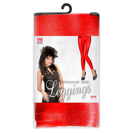 Rood Legging Met Metallic van Widmann koop je bij Partywinkel