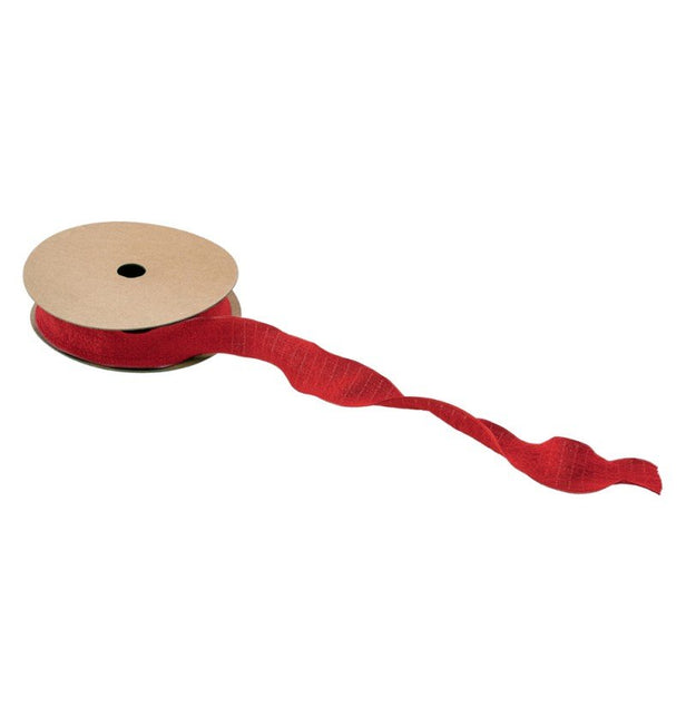 Rood Lint Rimpel 2,5Cm 10m van CHAKS koop je bij Partywinkel