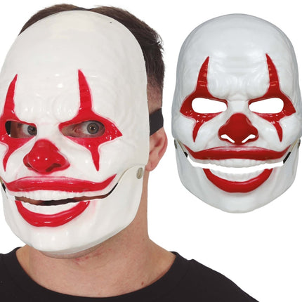 Rood Masker Lachende Clown van Fiestas Guirca koop je bij Partywinkel
