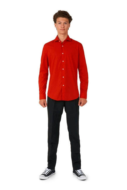 Rood Overhemd Jongen Tiener OppoSuits van OppoSuits koop je bij Partywinkel