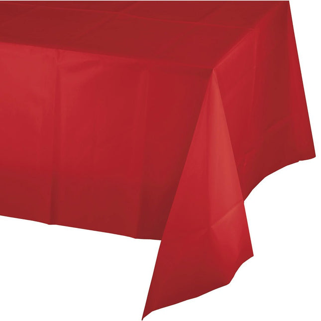 Rood Tafelkleed Platic 2,74m van Creative Converting koop je bij Partywinkel