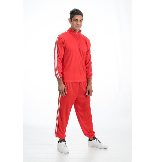 Rood - Witte Rapper Outfit – 2 - Delig van CHAKS koop je bij Partywinkel
