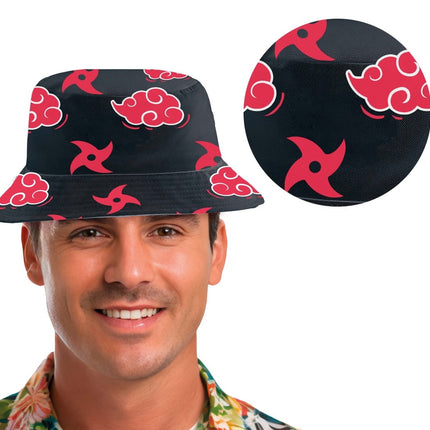 Rood Zwarte Bucket Hat van Fiestas Guirca koop je bij Partywinkel