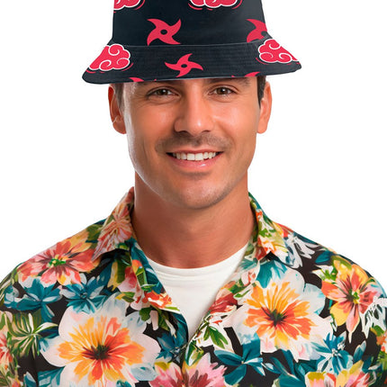 Rood Zwarte Bucket Hat van Fiestas Guirca koop je bij Partywinkel