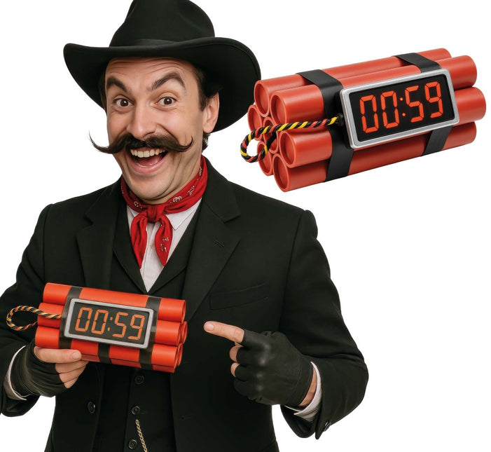 Rood Zwarte Nep Dynamiet 22cm van Fiestas Guirca koop je bij Partywinkel