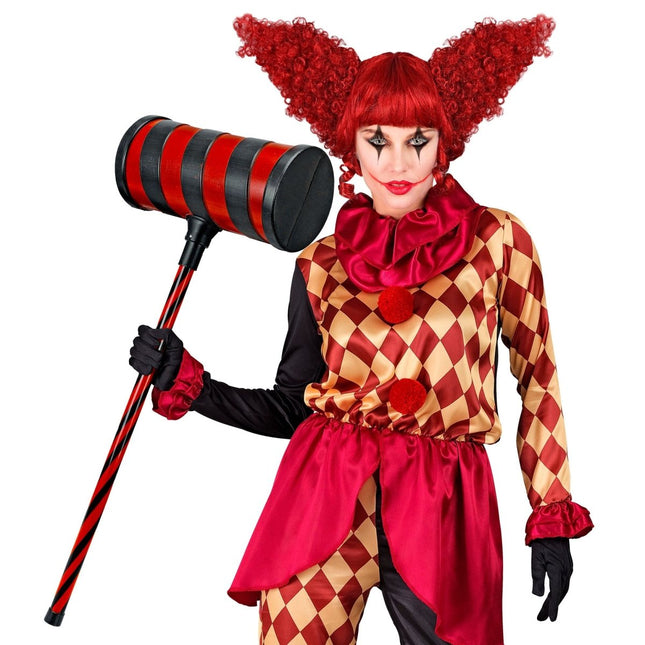 Rood Zwarte Nep Hamer 78cm van Widmann koop je bij Partywinkel