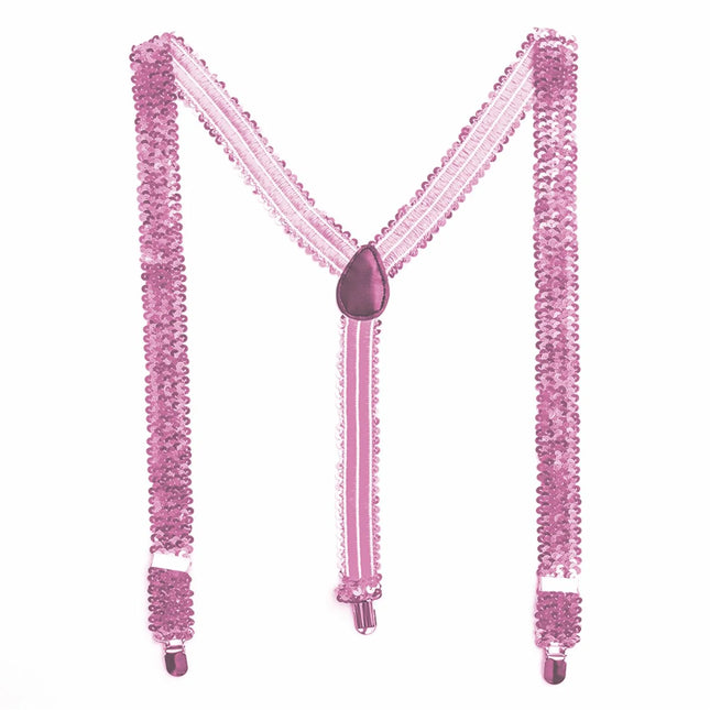Neon Pailletten Bretels 2,5cm